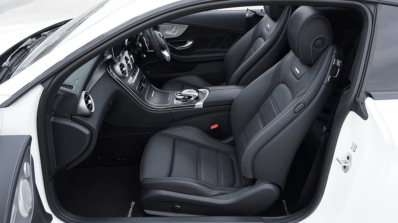 Sophisticated automobile interior highlighting comfort