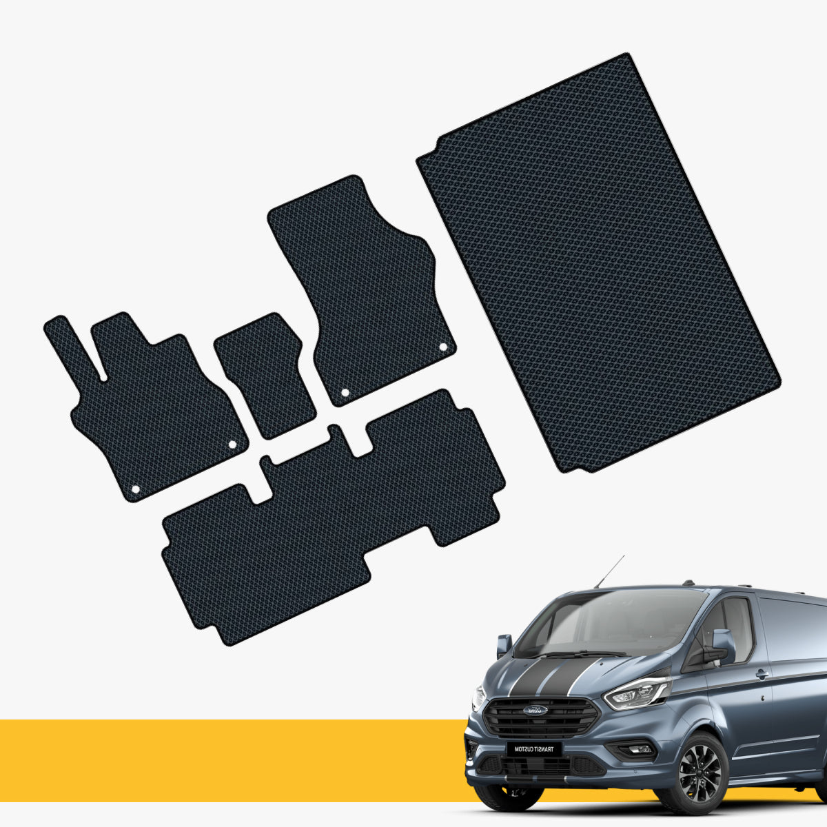 Full set cargo liner for Ford Tourneo made from EVA material by Prime EVA.