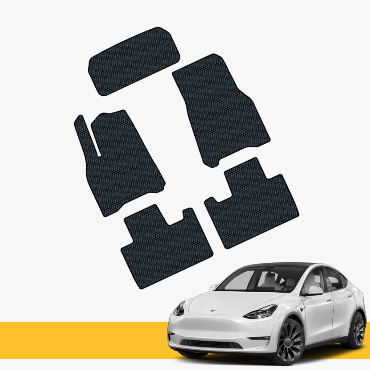 Full set of EVA frunk mat for Tesla Model Y by Prime EVA.
