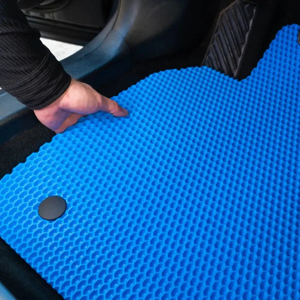 Universal EasyTrim EVA Car Floor Mats Prime EVA Blue
