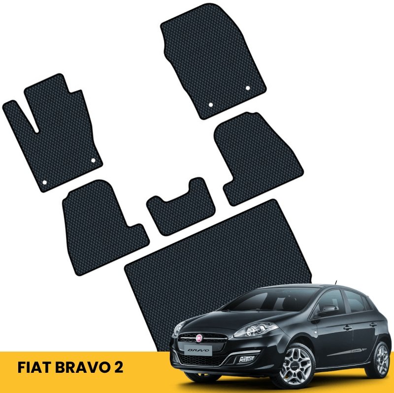 Auto paklājiņi Fiat Bravo 2 - Priekšējais komplekts