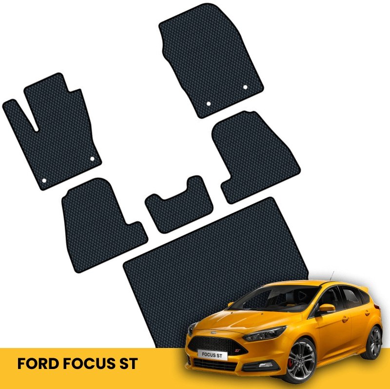 Auto paklājiņi priekš Ford Focus ST Line - Priekšējais komplekts