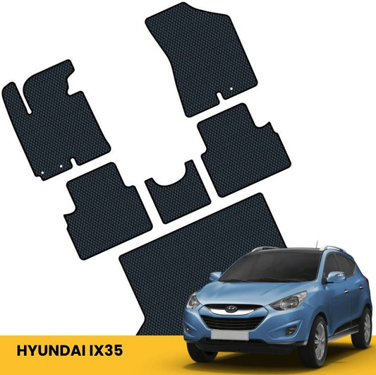 Automobiliniai kilimėliai Hyundai ix35 - Pilnas komplektas ir bagažinės kilimėlis