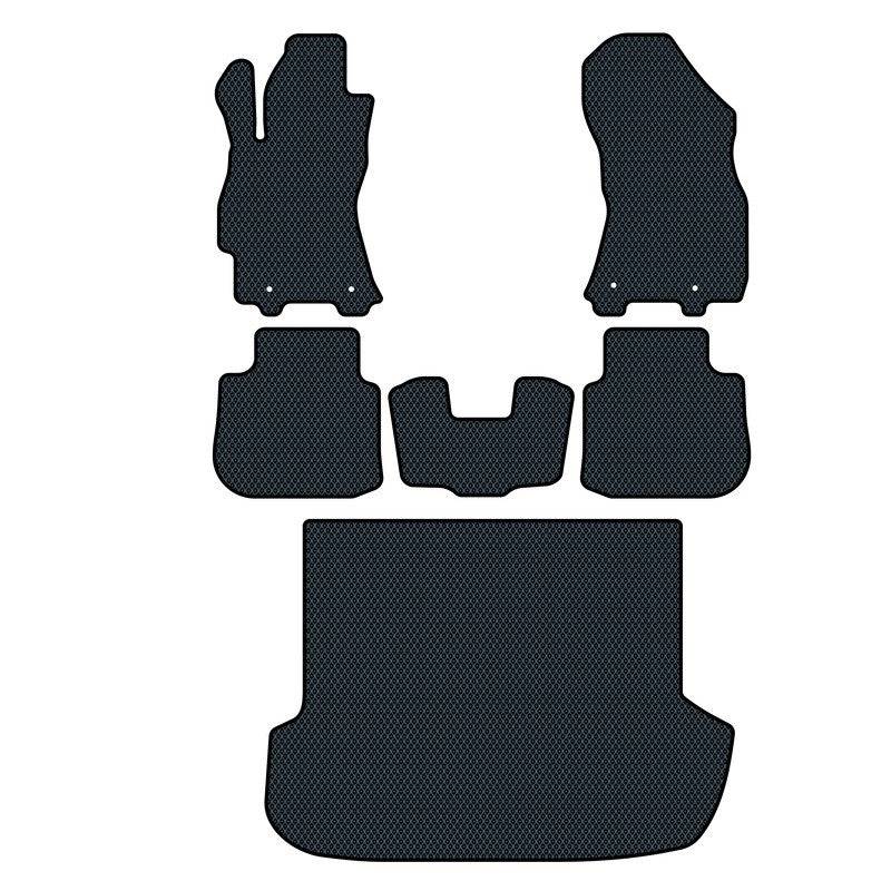 Car mats for Subaru Outback 5 generation (restyling) (2018 - 2021) wagon Continuously variable transmission (CVT) - Front set