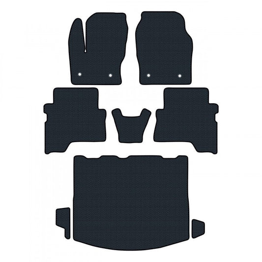 Car mats for Ford Kuga 2 generation (restyling) (2016 - 2020) Crossover Automatic - Full set