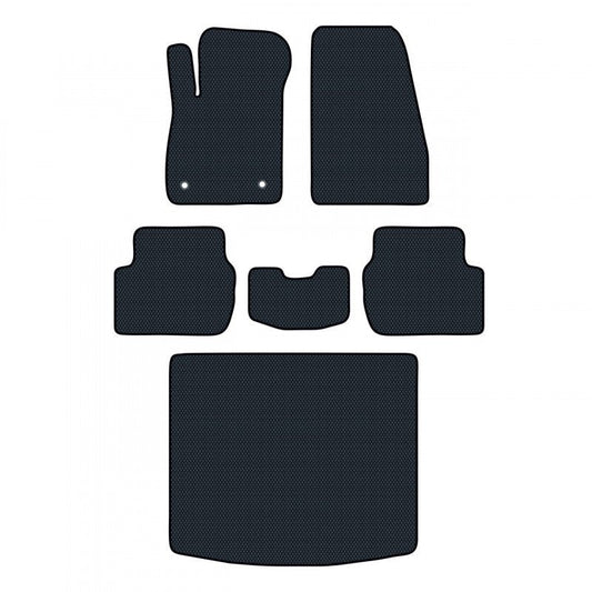 Car mats for Ford Puma 2 generation (2019 - 2022) SUV 5 doors Manual - Full set and Cargo Liner