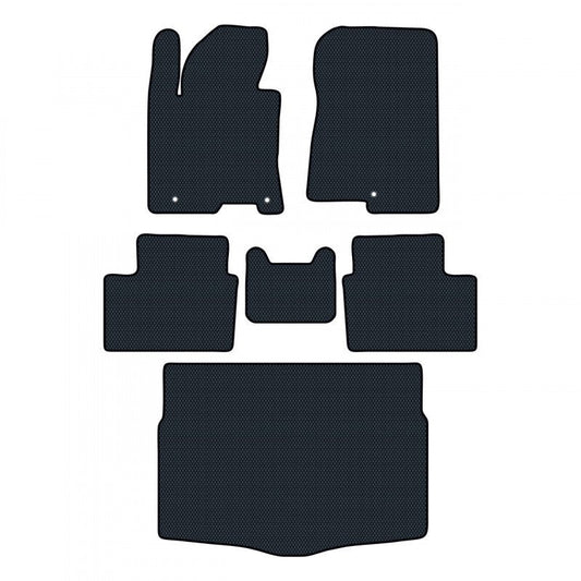 Auto paklājiņi priekš Hyundai i30 GD (2012 - 2015) Hečbeks 5 durvju Manuālā vadība - Pilns komplekts un bagāžas nodalījums