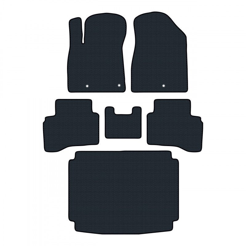 Car mats for Kia Niro DE (2016 - 2022) Hatchback robot - Front set