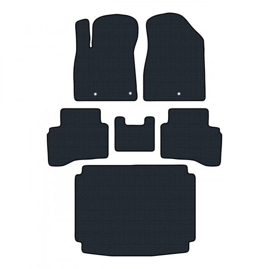 Car mats for Kia Niro DE (2016 - 2022) Hatchback robot - Full set and Cargo Liner
