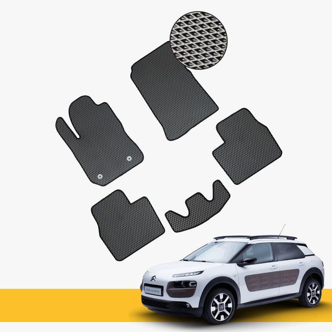Custom-fit Prime EVA floor mats for Citroen vehicles, durable and waterproof.