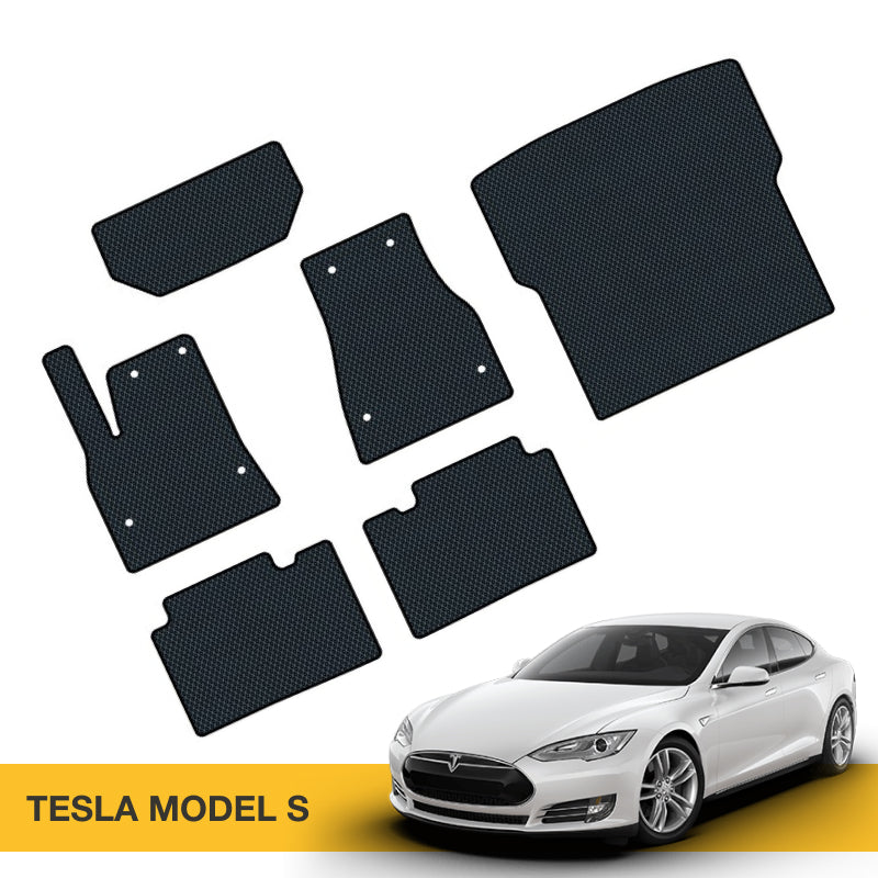 Full set cargo liner for Tesla Model S made of EVA by Prime EVA.