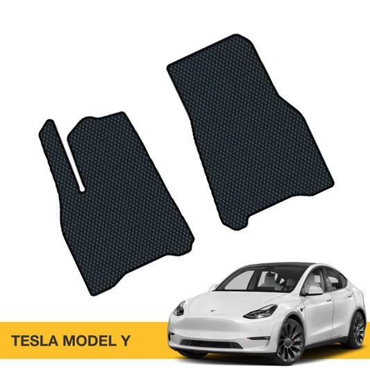 Prime EVA pagal užsakymą pagaminti kilimėliai "Tesla Model Y" automobiliui.