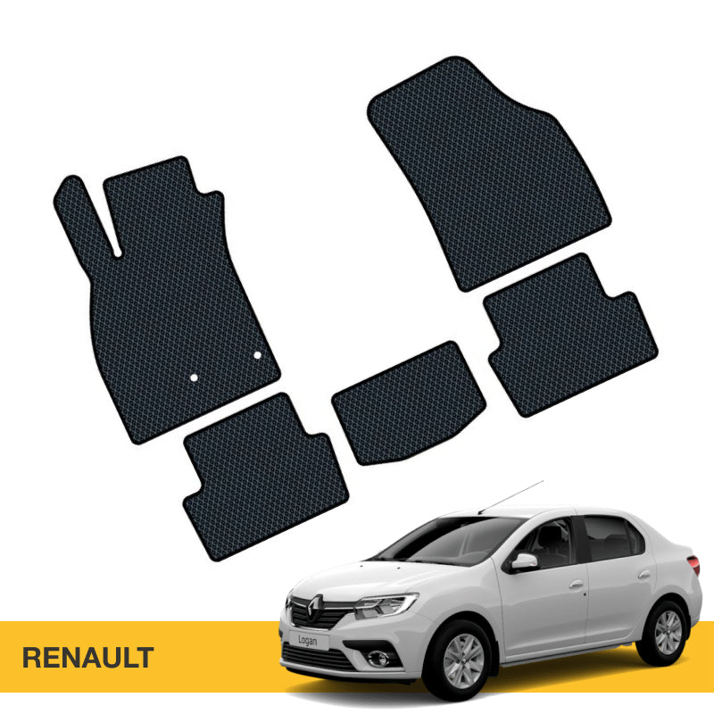 Full set of Renault car floor mats made from EVA by Prime EVA.