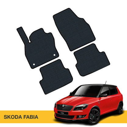 Custom EVA floor mats for Skoda Fabia by Prime EVA.