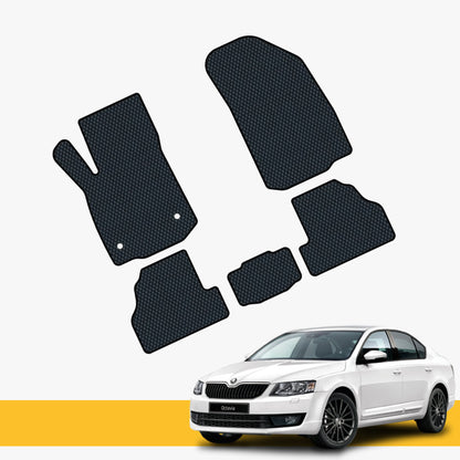 Full set of Skoda car floor mats made from EVA by Prime EVA.