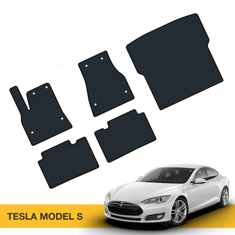 "Tesla Model S" pilnas komplektas krovinio įdėklo iš EVA medžiagos pagal Prime EVA.