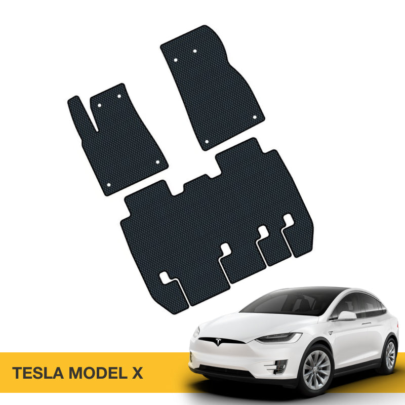 Prime EVA's custom-made EVA floor mats for Tesla Model X.