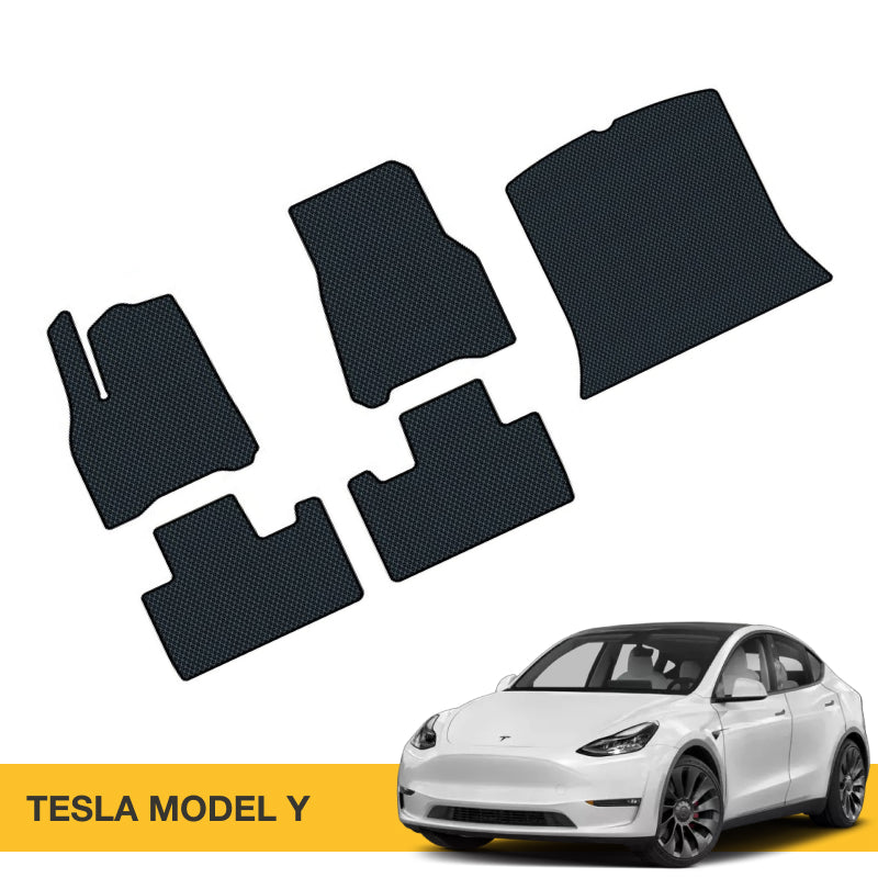 Prime EVA designed full set cargo liner for Tesla Model Y.