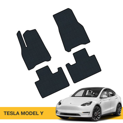 Prime EVA custom-made EVA floor mats for Tesla Model Y.